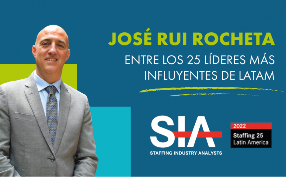 Rui Rocheta es nombrado por 3º vez como uno de los líderes en el top 25 de la lista de SIA staffing